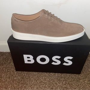 Hugo Boss Light Beige clay_tenn_sd casual tennis shoe sneaker size 13US NEW